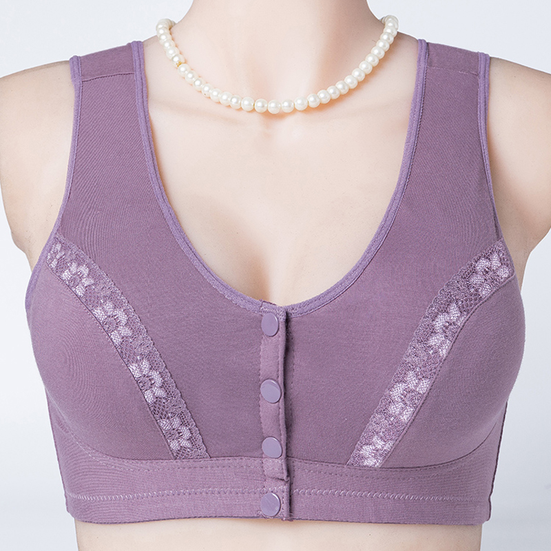 妈妈纯棉内衣无钢圈胸罩