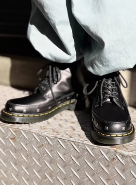 【36-46】 巨帅！1460 stud铆钉8孔马丁靴 黑色高帮男靴 越南