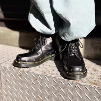 【36-46】 巨帅！1460 stud铆钉8孔马丁靴 黑色高帮男靴 越南