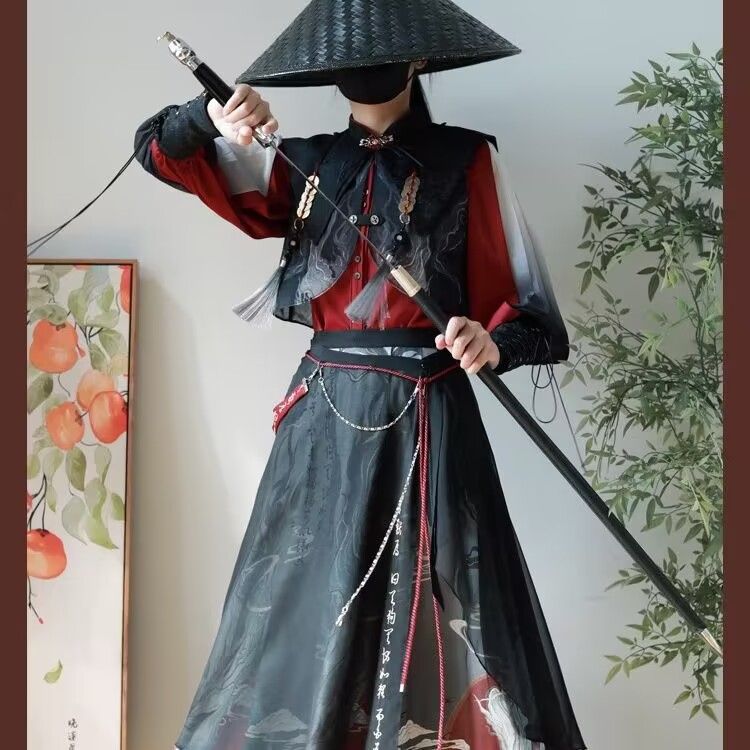 明月夜cos惊鸿改良汉服女装汉元素武侠风古装新中式风cos服