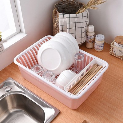 厨房带盖双层餐具放碗架