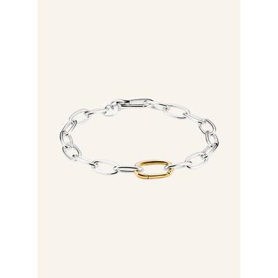 代购thomas sabo女士手链精致优雅简约现代925银金色链节光面