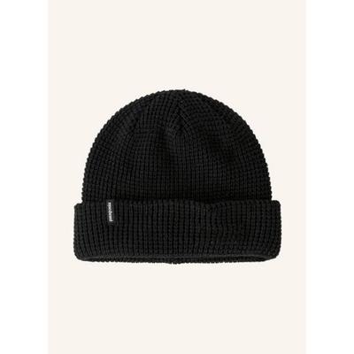 代购PATAGONIA男士帽子保暖防寒黑色柔软冬季户外针织帽爆款简约