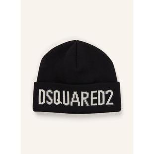 户外针织帽潮流简约 帽子保暖防风黑色棉质冬季 代购 Dsquared2男士