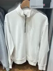 Overseas Orders~ Limited-Time Clearance of Surplus Foreign Trade Stock, Autumn and Winter Thin Fleece-Lined Solid Color Zip-Up Stand Collar Sweatshirt for Men