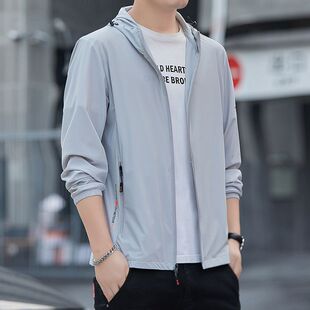 2026男士防晒衣外套男夏季薄款冰丝休闲痞帅男生新款夹克上衣