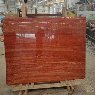 天然红洞石大理石材定制 木纹大理石背景墙蜂窝铝定做洗手台定制