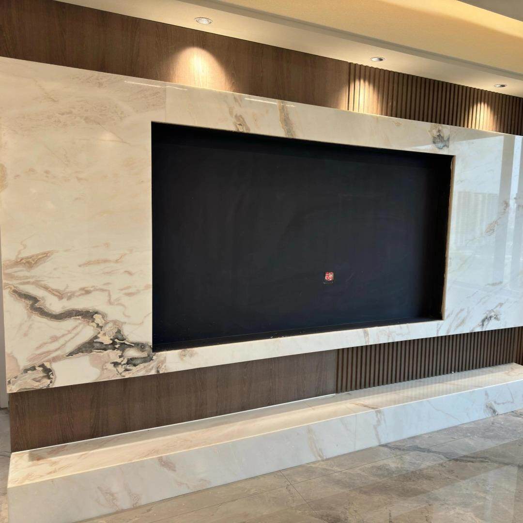 分迪白天然大理石板材定制加工工厂客厅精装室内地板砖别墅背景