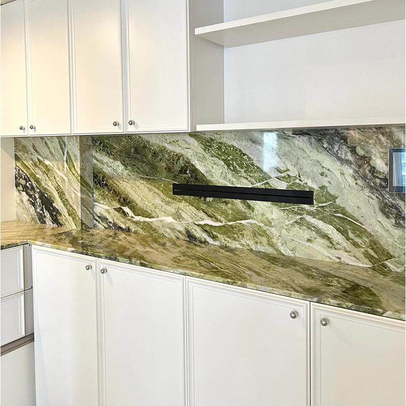 爱尔兰绿天然大理石板材定制加工工厂客厅精装室内地板砖别墅背景