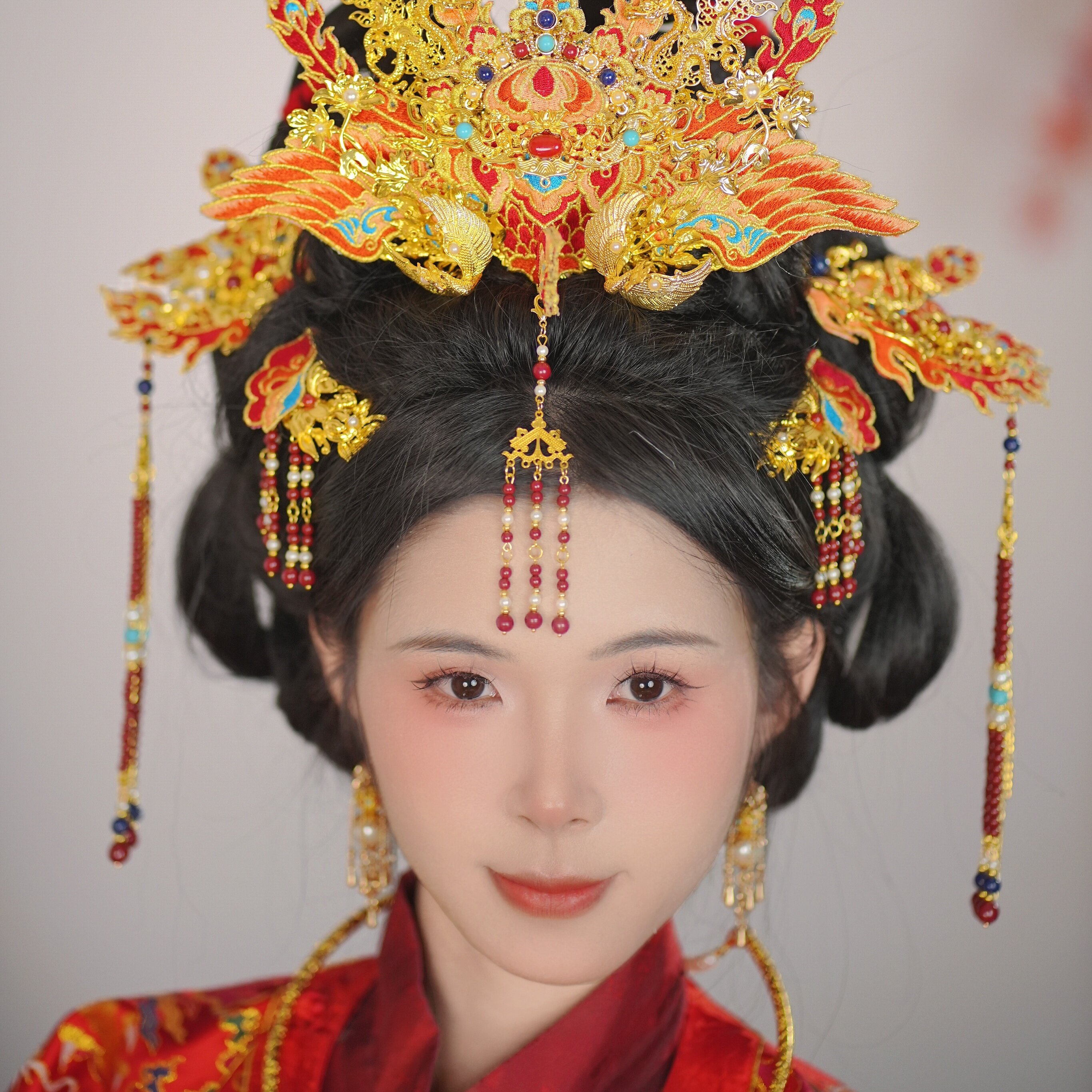 耀如春华 凤鸣朝  原创国风明制新中式凤冠古风古典头饰汉服配饰