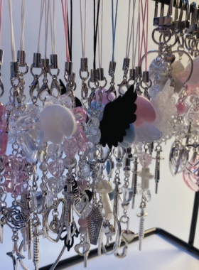 【两条装】y2k自制天使翅膀十字架星星针筒咕本链超值福袋任选