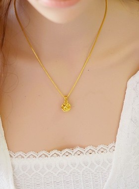 仿真路路通圆球情侣首饰品假黄金