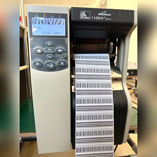 原装ZEBRA斑马110Xi4九成新600dpi条码打印机 议价