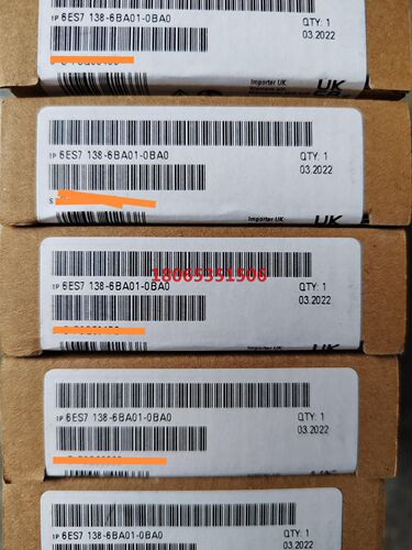 6ES7138-6BA01-0BA0原装保内未拆封