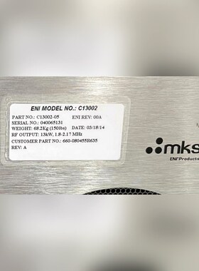 mks电源ENI MODEL NO. C13002 议价