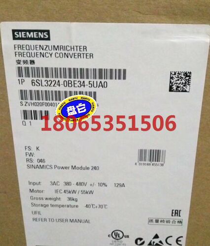 45kw功率模块6SL3224-0BE34-5UA0