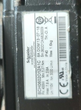 BCH0602012A1C施耐德电机功率400w功能 议价