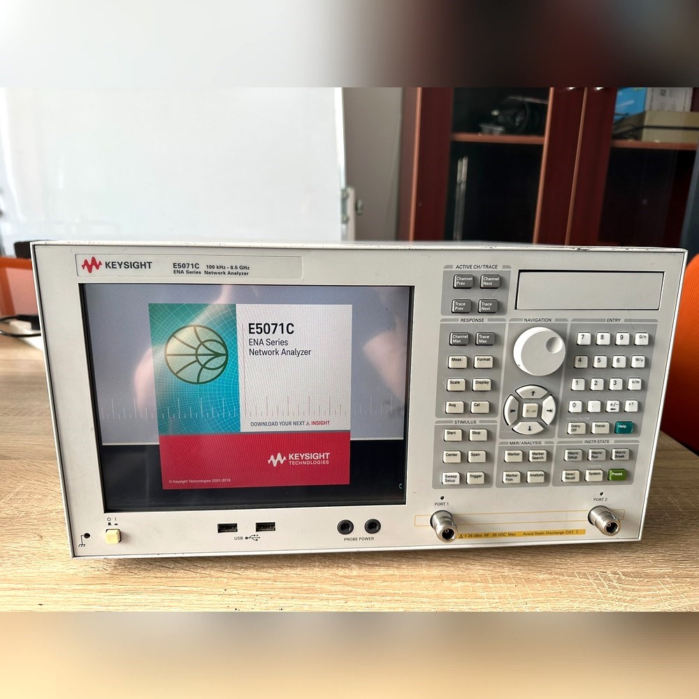 到货是德科技E5071C矢量网络分析仪外观无掉漆没怎 议价