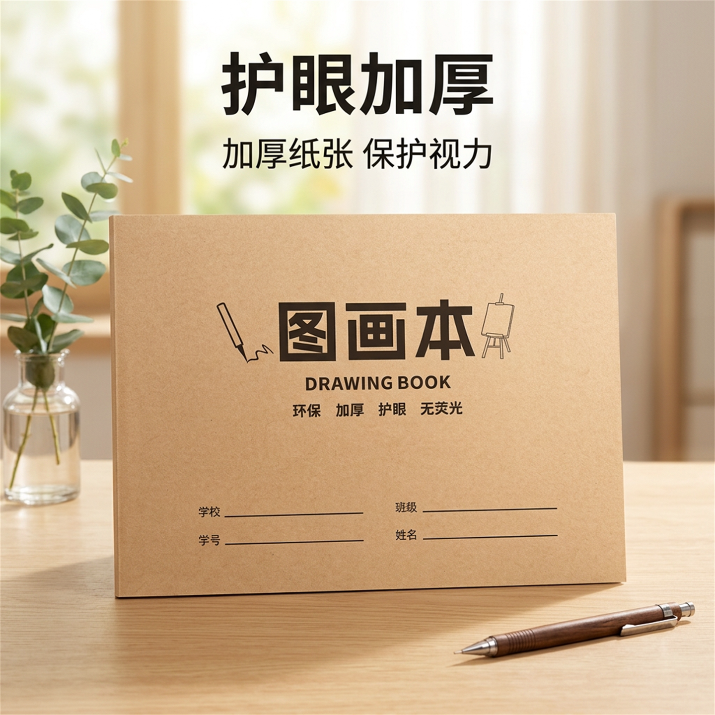 真谛A4加厚护眼无荧光素描本