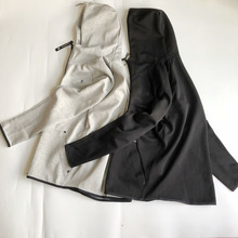 928春秋新品男子夹克外套针织包边短款修身休闲连帽拉链运动服484
