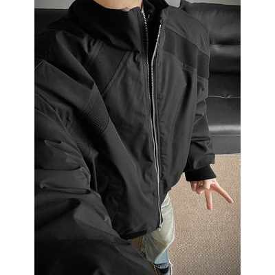 美式解构立领棉服男款冬季加厚