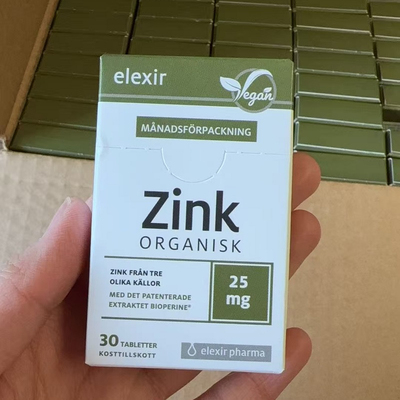 特价Elexir瑞典有机锌片Zink