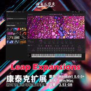Leap扩展节奏乐句和弦循环演奏kontakt8音色库MIDI编曲Loops音源