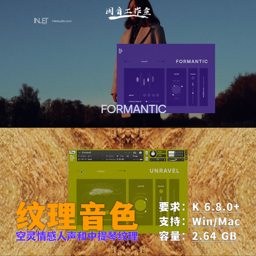 空灵情感人声和中提琴纹理音色