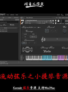 流动弦乐之小提琴音源Ben Osterhouse String Flow Violin v1.3.1