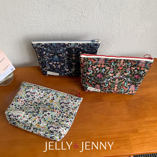 liberty便携旅行化妆品女化妆包收纳包整理零钱包碎花ins