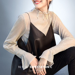 新款 ins短款 外搭PU皮背心 女大码 百搭吊带 性感外穿打底衫 2022春季