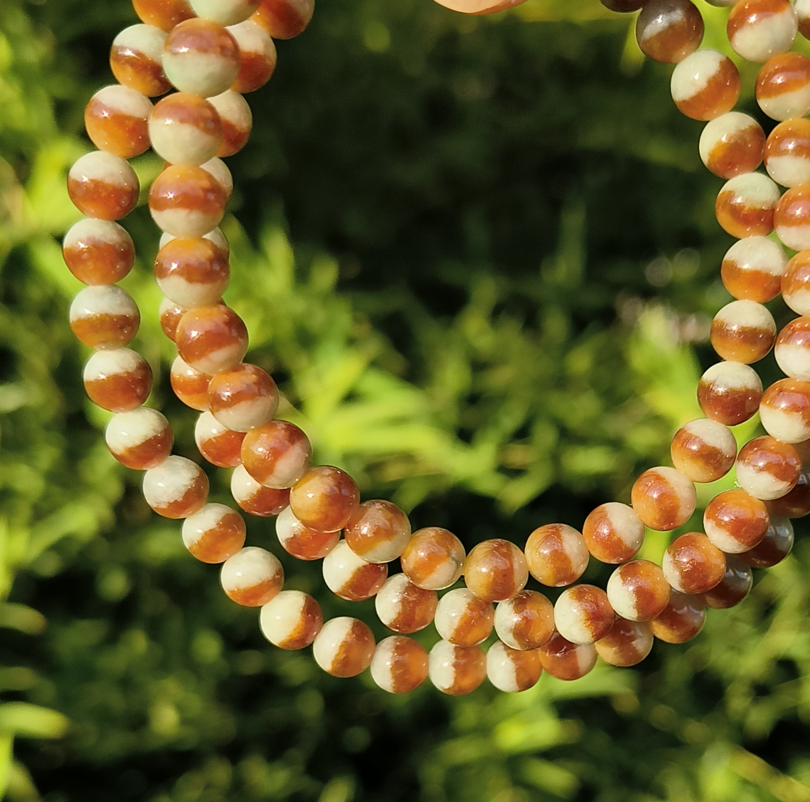 卡6.5mm红鸳鸯聚宝盆翡翠项链手链天然缅甸翡翠A货105颗送证书