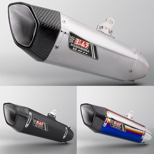 排气管 MT07摩托车吉村改装 不锈钢管身碳纤尾 Z400 适用于R3