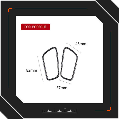适用保时捷卡宴Macan碳纤维仪表
