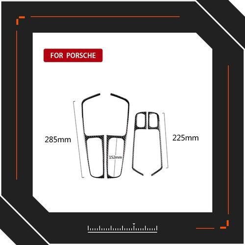 适用保时捷卡宴Macan碳纤维车窗