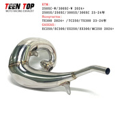 TE300不锈钢越野排气管前段24年 Husqvarna胡思瓦纳TC250 TX300