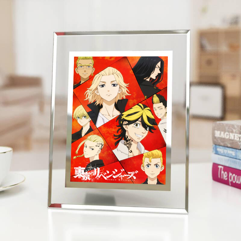 动漫东京卍复仇者重生之道周边水晶玻璃相框架武道龙坚麦奇Mikey,模玩/动漫/周边/娃圈三坑/桌游,动漫水杯/居家/百货,淘宝优惠券,粉丝福利购,淘宝优惠卷