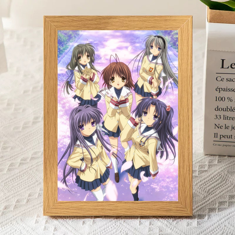 Clannad团子大家族木头木质相框朋也古河渚汐动漫周边宿舍桌面摆,模玩/动漫/周边/娃圈三坑/桌游,动漫水杯/居家/百货,淘宝优惠券,粉丝福利购,淘宝优惠卷