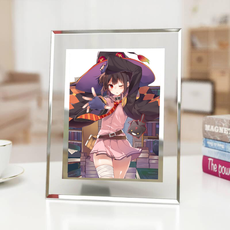 素晴为美好的世界献上祝福水晶玻璃相框阿库娅惠惠动漫周边桌摆台,模玩/动漫/周边/娃圈三坑/桌游,动漫水杯/居家/百货,淘宝优惠券,粉丝福利购,淘宝优惠卷