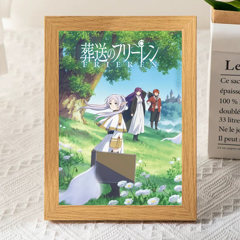 动漫葬送的芙莉莲木头木质相框辛美尔周边二次元宿舍寝室桌面摆台,模玩/动漫/周边/娃圈三坑/桌游,动漫水杯/居家/百货,淘宝优惠券,粉丝福利购,淘宝优惠卷