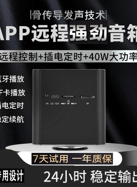 大功率共振骨传导音响蓝牙低音炮远程APP定时WiFi穿透艾丁新音响