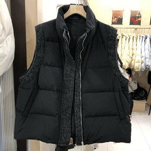 欧货高级感羽绒马甲2025冬季新款小个子宽松显瘦保暖白鸭绒外套女