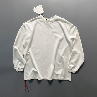 T恤美式 100cotton长袖 复古圆领打底衫 男春季 喜欢高品质 新款 来