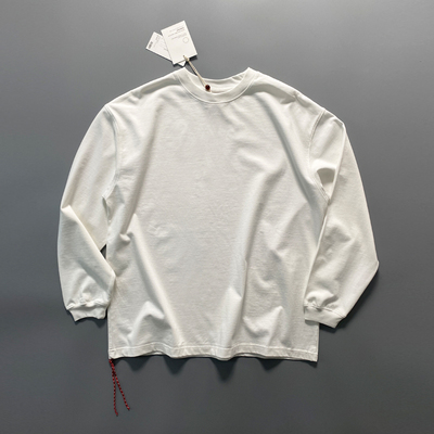 喜欢高品质的来！100cotton长袖T恤美式复古圆领打底衫男春季新款