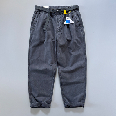 817面料W敌！版型W敌美式重磅秋冬宽松锥形裤阔腿裤男哈伦萝卜裤