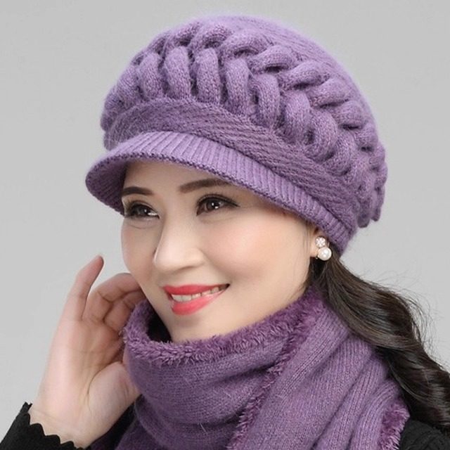老人帽子女中老年妈妈秋冬天
