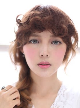 逼真复古隐形无痕蓬松卷刘海片