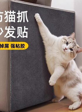 猫咪磨爪墙贴1米防猫抓门贴挠门沙发保护防抓防猫爪保护套猫抓板