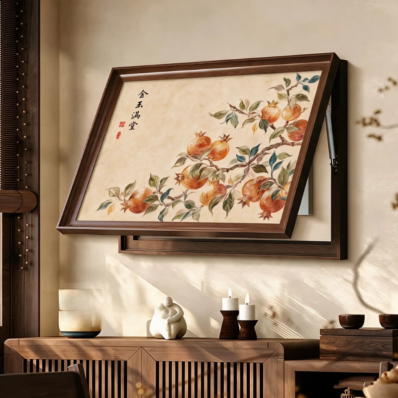 中古风电表箱装饰画2026新款弱电箱遮挡挂画好寓意电闸配电箱壁画