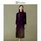 绣花宴会礼服丝绒连衣裙女正式 黛玛诗紫色国风新中式 旗袍冬款 场合